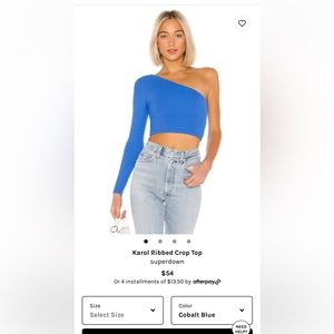 Karol ribbed crop top superdown